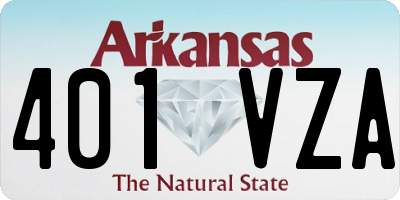 AR license plate 401VZA