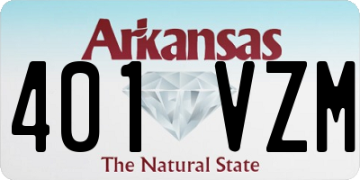 AR license plate 401VZM