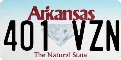 AR license plate 401VZN