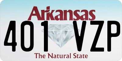 AR license plate 401VZP