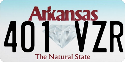 AR license plate 401VZR