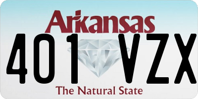 AR license plate 401VZX