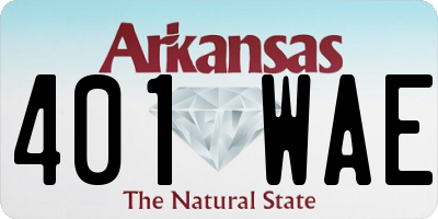 AR license plate 401WAE
