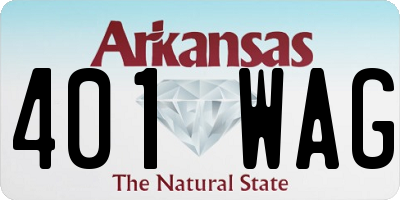 AR license plate 401WAG