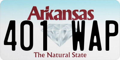 AR license plate 401WAP