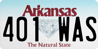 AR license plate 401WAS