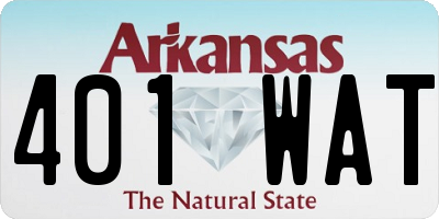 AR license plate 401WAT