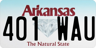 AR license plate 401WAU