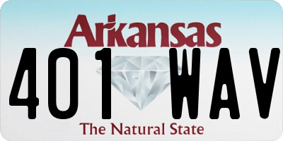 AR license plate 401WAV