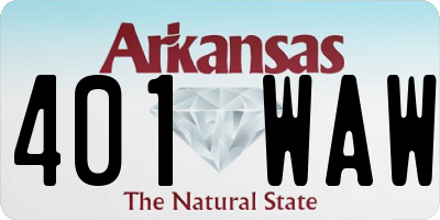 AR license plate 401WAW