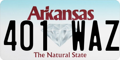 AR license plate 401WAZ