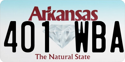 AR license plate 401WBA