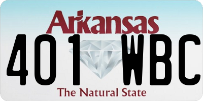 AR license plate 401WBC