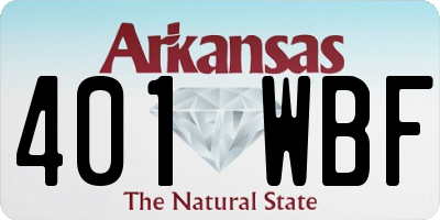 AR license plate 401WBF