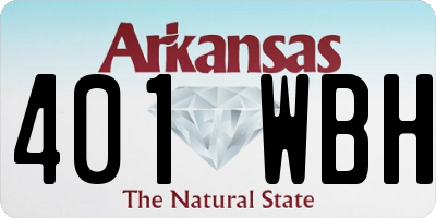 AR license plate 401WBH