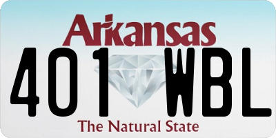 AR license plate 401WBL