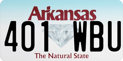 AR license plate 401WBU