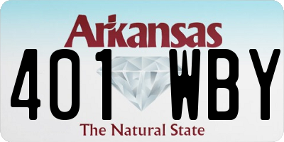 AR license plate 401WBY