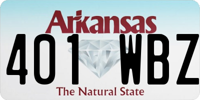 AR license plate 401WBZ