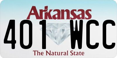 AR license plate 401WCC