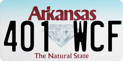 AR license plate 401WCF