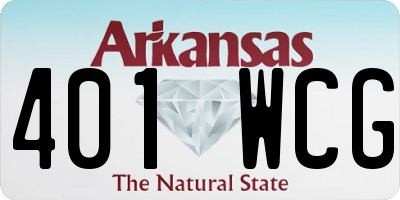 AR license plate 401WCG