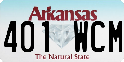 AR license plate 401WCM