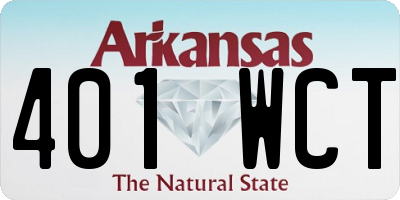AR license plate 401WCT