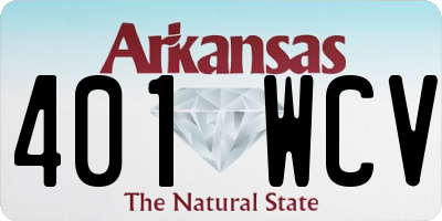 AR license plate 401WCV