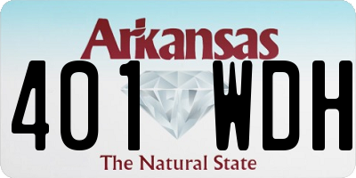 AR license plate 401WDH