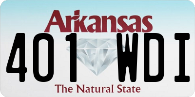 AR license plate 401WDI