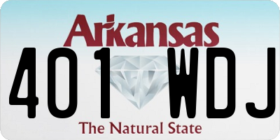 AR license plate 401WDJ