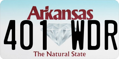 AR license plate 401WDR