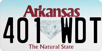 AR license plate 401WDT