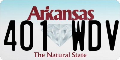 AR license plate 401WDV