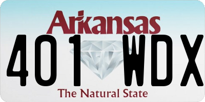 AR license plate 401WDX
