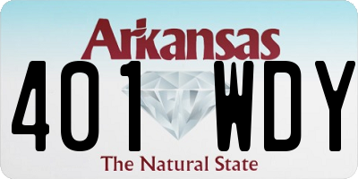 AR license plate 401WDY