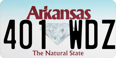 AR license plate 401WDZ