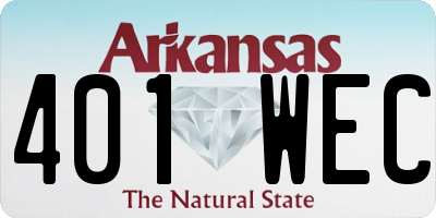 AR license plate 401WEC