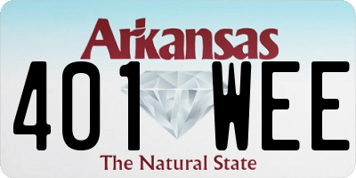 AR license plate 401WEE