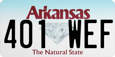 AR license plate 401WEF