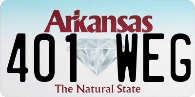 AR license plate 401WEG