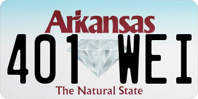 AR license plate 401WEI