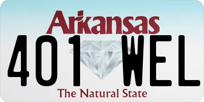 AR license plate 401WEL