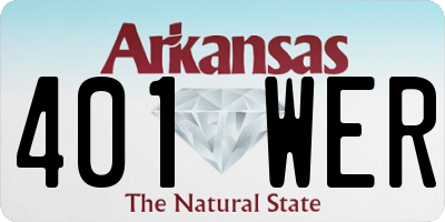 AR license plate 401WER
