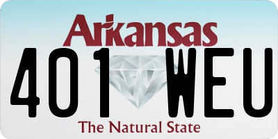 AR license plate 401WEU