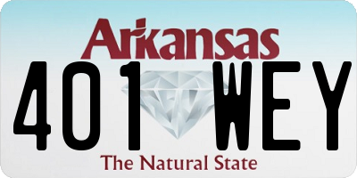 AR license plate 401WEY