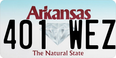 AR license plate 401WEZ