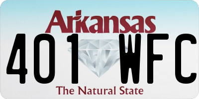 AR license plate 401WFC