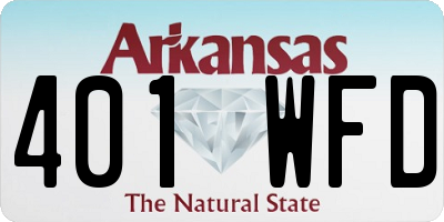 AR license plate 401WFD